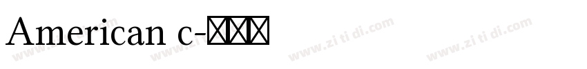 American c字体转换
